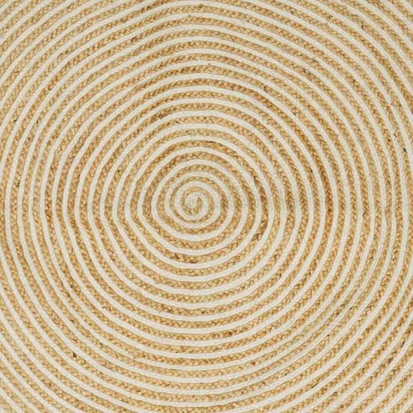 vidaXL Vloerkleed Natuurlijk en Zwart 200 x 290 cm Jute