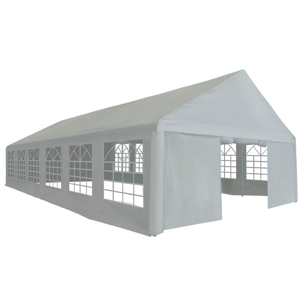 vidaXL Tentdoek zonder frame Grijs 12 x 6 m PE