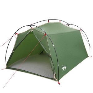 vidaXL Tunneltent 2-persoons Groen 185T Polyester met PU Coating