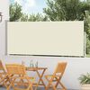 vidaXL Tuinscherm uittrekbaar 120x500 cm cr&egrave;me