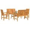 vidaXL Tuin Lounge Set Bruin Massief acaciahout