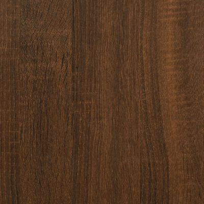 vidaXL Dressoir 91x29,5x75 cm bewerkt hout bruin eikenkleur