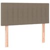 vidaXL Hoofdbord LED 90x5x78/88 cm stof taupe