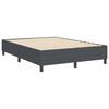vidaXL Platform bedframe Donkergrijs 160 x 200 cm Stof