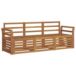 vidaXL Sofa-Sets 3 st Naturel Massief Acaciahout