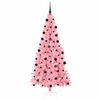 vidaXL Kerstboom met 300 LED met standaard Roze 210 cm PVC