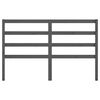vidaXL Hoofdbord 146x4x100 cm massief grenenhout grijs