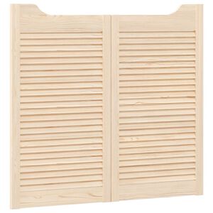 vidaXL Schuifdeuren 2 pcs Naturel Massief grenenhout