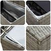 vidaXL Tuinbox 100x50x50 cm poly rattan grijs