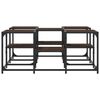 vidaXL Salontafel 91x91x40 cm bewerkt hout bruin eikenkleur