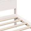 vidaXL Bedframe met hoofdeinde Bruin 75 x 190 cm Bewerkt hout