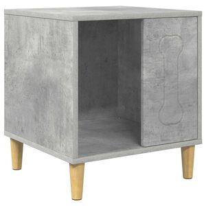 vidaXL Hondenhuis Beton 44 x 42 x 49 cm Bewerkt hout