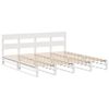 vidaXL Bedframe zonder matras massief grenenhout wit 180x200 cm