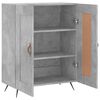vidaXL Dressoir 69,5x34x90 cm bewerkt hout betongrijs