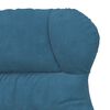 vidaXL Fauteuil Blauw 69 x 74 x 93 cm Fluweel