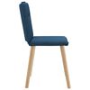 vidaXL Eetkamerstoelen 4 st stof blauw