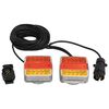 vidaXL Aanhangerlampen 2 st LED-lamp 12 V 10,5x7,5x10 cm rood
