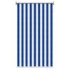 vidaXL Buitenrolgordijn 90% UV-blok Blauw en Witte Streep 60 x 230 cm