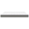 vidaXL Pocketveringmatras 160x200x20 cm stof donkergrijs