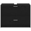 vidaXL Badkamer Kast met lade Zwart Eiken 78 x 37 x 59 cm Bewerkt hout