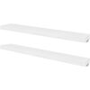 vidaXL Wandplanken MDF zwevend voor boeken/dvd wit 2 st