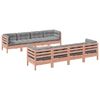 vidaXL 9-delige Loungeset met kussens massief douglas vurenhout