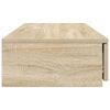 vidaXL Bedlades Sonoma Eiken 120 x 36,5 x 16,5 cm Bewerkt hout