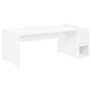 vidaXL Salontafel Wit 101,5 x 50 x 37 cm Bewerkt hout