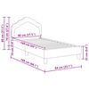 vidaXL Bedframe voor kinderen met hoofdbord Zwart 80 x 160 cm Fluweel
