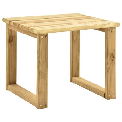 vidaXL Ligbed met tafel geïmpregneerd grenenhout