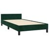 vidaXL Bedframe zonder matras 120x200 cm fluweel donkergroen