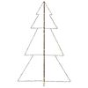 vidaXL Kegelkerstboom 240 LED's binnen en buiten 118x150 cm