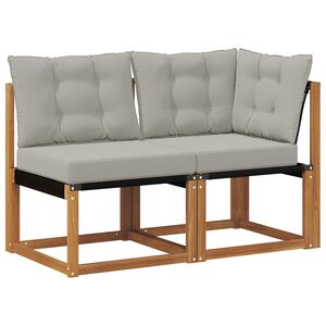 vidaXL 2 st Outdoor Midden- en Hoeksalon Naturel