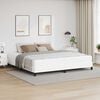 vidaXL Bedframe met matras Puur Wit 200 x 200 cm Stof