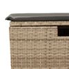 vidaXL 9-delige Loungeset met kussens poly rattan beige