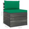 vidaXL 3-delige Loungeset met kussens pallet massief grenenhout