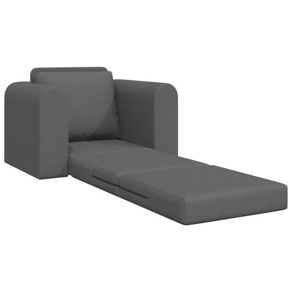 vidaXL Vouwsofa Bed Donkergrijs 98 x 71 x 83 cm Stof