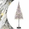 vidaXL Kerstboom met 300 LED met standaard Wit 210 cm PE en staal