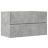 vidaXL Badkamerwandkast 80x38,5x45 cm bewerkt hout betongrijs