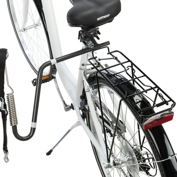 TRIXIE Hondenfietsriemset U-vormig zwart