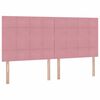 vidaXL Opslag bed met matras met matras Roze 200 x 200 cm Fluweel