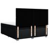 vidaXL Boxspring met matras stof zwart 180x200 cm