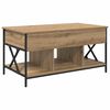 vidaXL Salontafel Artisan Eiken 100 x 55 x 48.5 cm Bewerkt hout