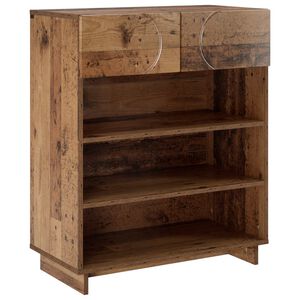 vidaXL Schoenenkast 73 x 38 x 87,5 cm Bewerkt hout Oud hout
