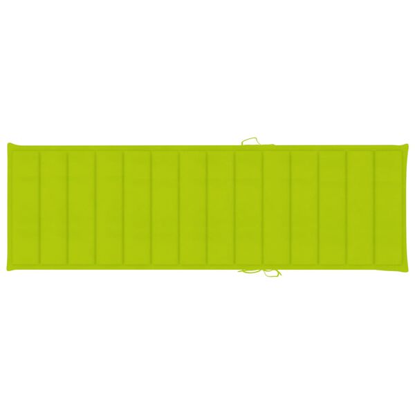 vidaXL Ligbed met kussen massief acaciahout