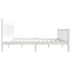 vidaXL Bedframe massief grenenhout wit 160x200 cm