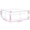 vidaXL Boxspring met matras stof zwart 200x200 cm