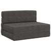 vidaXL Vouwbare Bankbed Donkergrijs 70 x 72 x 60 cm Stof