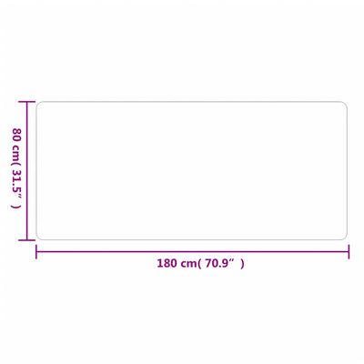 vidaXL Tapijtloper 80x180 cm antracietkleurig