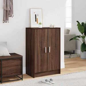 vidaXL Schoenenkast 60x35x92 cm bewerkt hout bruin eikenkleur